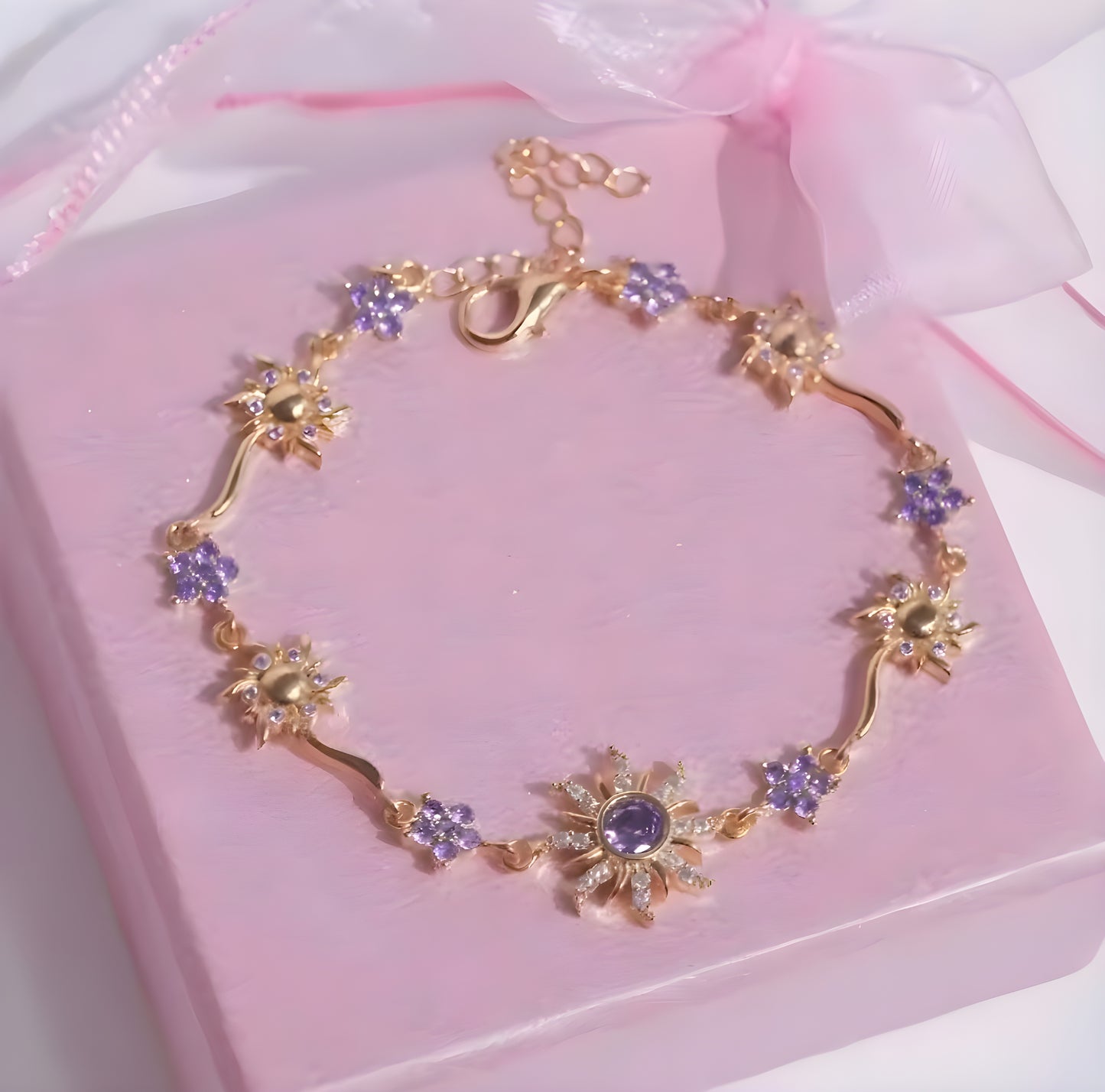 Rapunzel Sterling Gold Bracelet