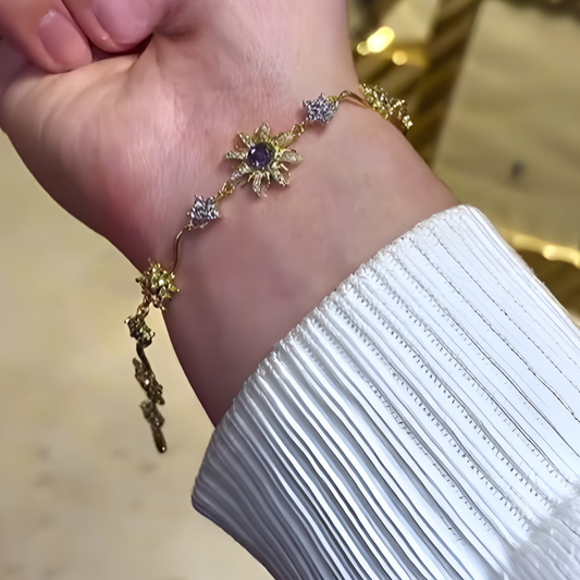 Rapunzel Sterling Gold Bracelet